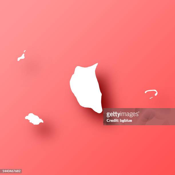 bildbanksillustrationer, clip art samt tecknat material och ikoner med pitcairn islands map on red background with shadow - pitcairnöarna