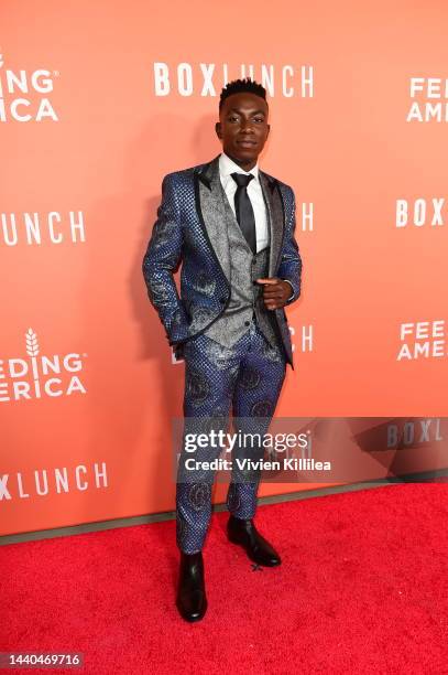 Olly Sholotan attends the BoxLunch gala honoring Feeding America on November 09, 2022 in Los Angeles, California.