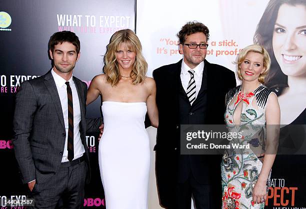 Chace Crawford, Brooklyn Decker, Kirk Jones and Elizabeth Banks attend the "What To Expect When You're Expecting" New York Screening at AMC Lincoln...