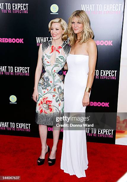 Elizabeth Banks and Brooklyn Decker attend the "What To Expect When You're Expecting" New York Screening at AMC Lincoln Square Theater on May 8, 2012...