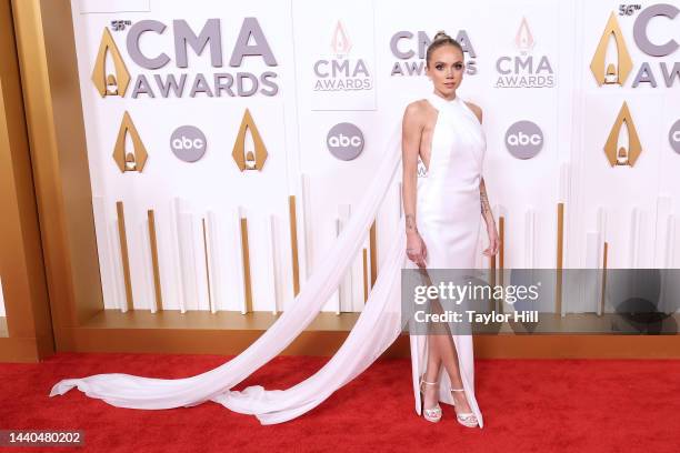 Danielle Bradbery attends the 56th Annual CMA Awards at Bridgestone Arena on November 09, 2022 in Nashville, Tennessee.