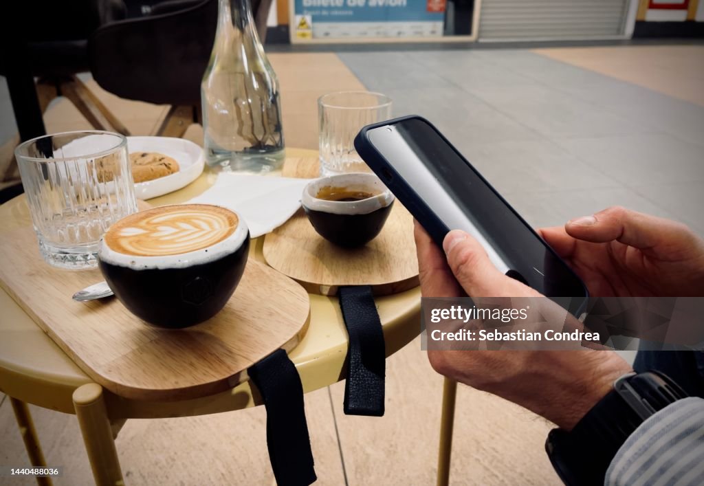 Forward Checking By Hand Point Of View Shot Of Mans Hand Checking Financial Trading High-Res ...