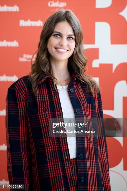 Model Lauren Auerbach becomes the new Refresh Ambassador at the Ginkgo Sky Bar on November 10, 2022 in Madrid, Spain.