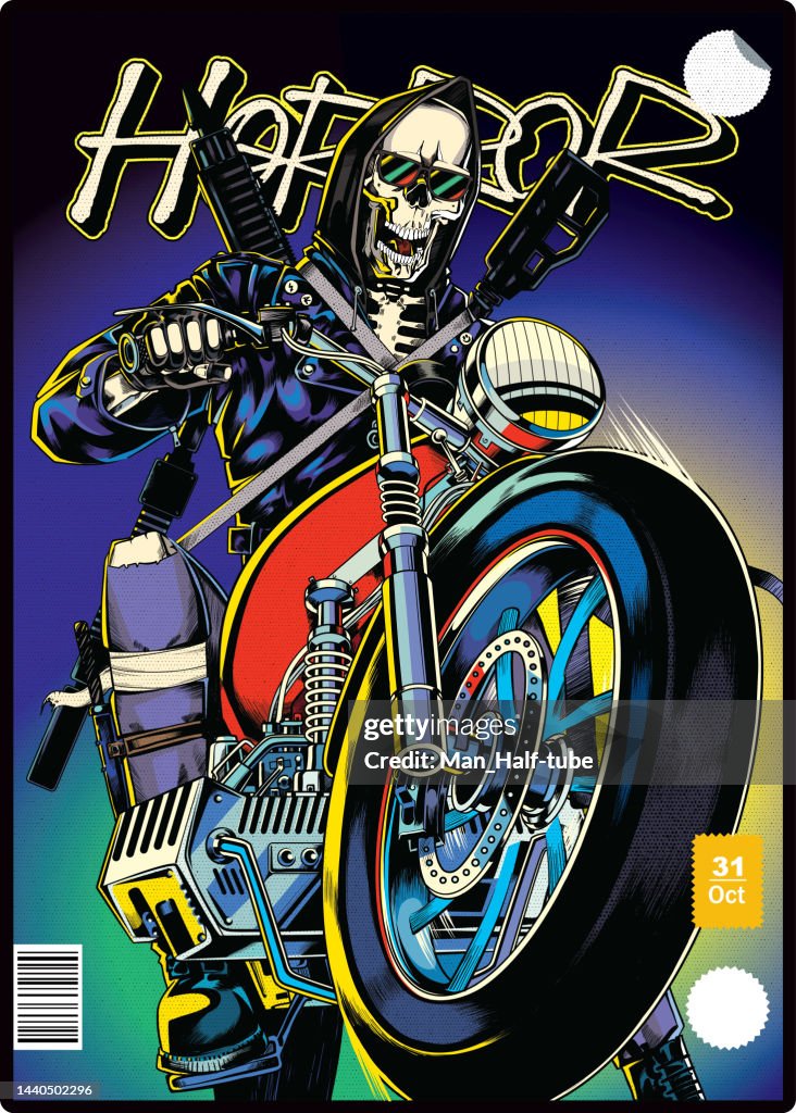 Motorcycle biker poster