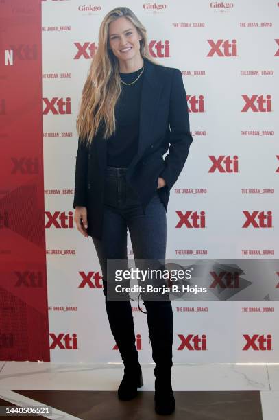 Israeli model Bar Refaeli becomes the new Xti Ambassador at Ginkgo Sky Bar on November 10, 2022 in Madrid, Spain.