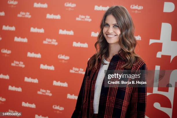 American model Lauren Auerbach becomes the new Refresh Ambassador at the Ginkgo Sky Baron November 10, 2022 in Madrid, Spain.