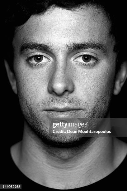 Australian footballl player, Tommy Oar of FC Utrecht poses after a training session at the Stadion Galenwaard Training ground on April 26, 2012 in...