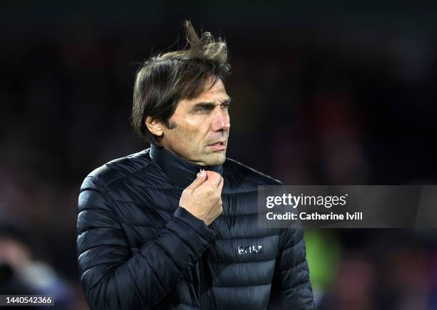 Antonio Conte, manager of Tottenham Hotspur ahead of the Carabao Cup Third Round match between Nottingham Forest and Tottenham Hotspur at City Ground...