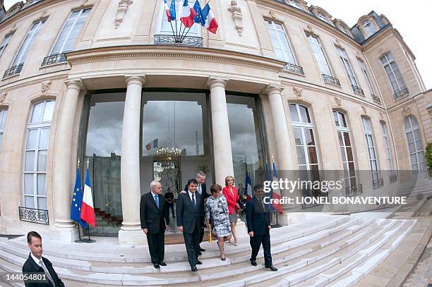 France's Junior Minister for Defence Marc Laffineur, France's Junior Minister for Foreign Trade Pierre Lellouche, France's Agriculture Minister Bruno...