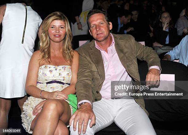 Bernd Schuster and Elena Blasco attend the 'Rosa Clara Barcelona Bridal Week 2012' on May 8, 2012 in Barcelona, Spain.