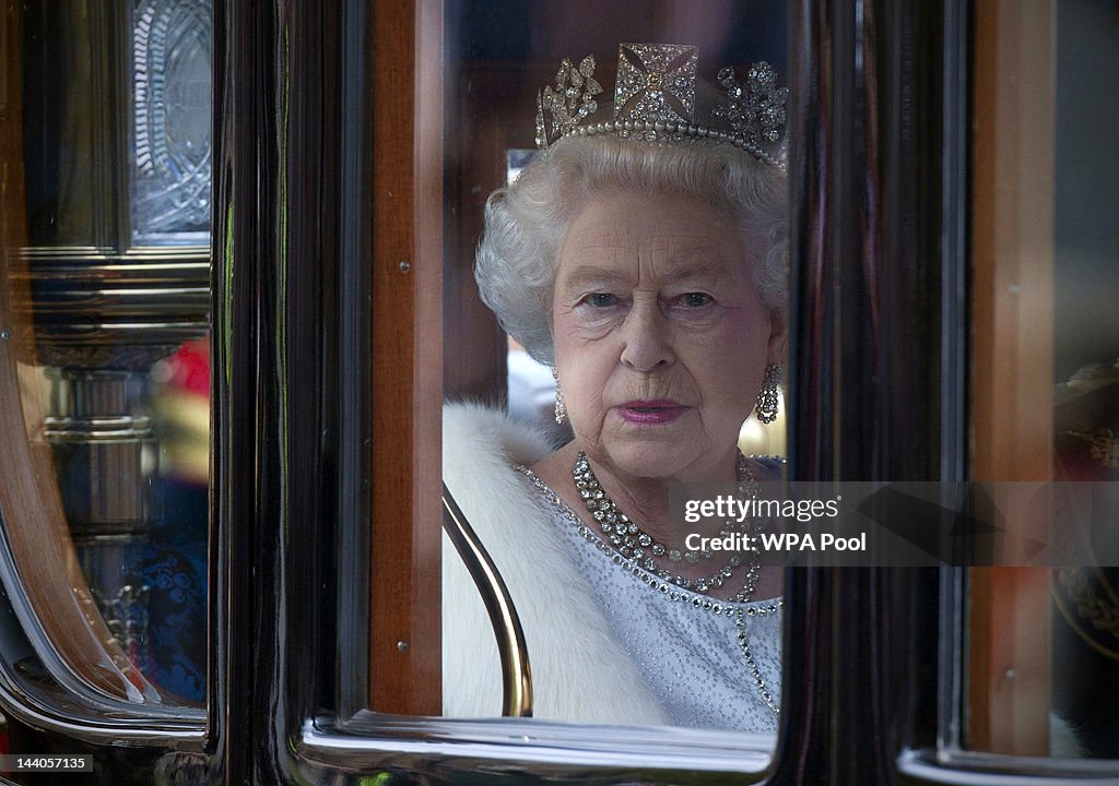 Queen Elizabeth II Attends The State Opening Of Parliament