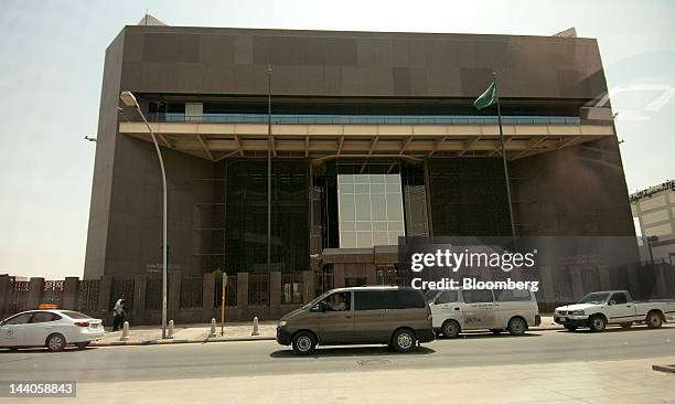 The headquarters of Saudi Arabia's central bank stand in Riyadh, Saudi Arabia, on Tuesday, May 8, 2012. Saudi Arabia's stock market is the Gulf...