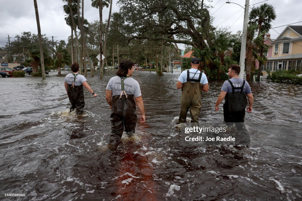 Tropical Storm Nicole Bears Down On Florida's Atlantic Coast