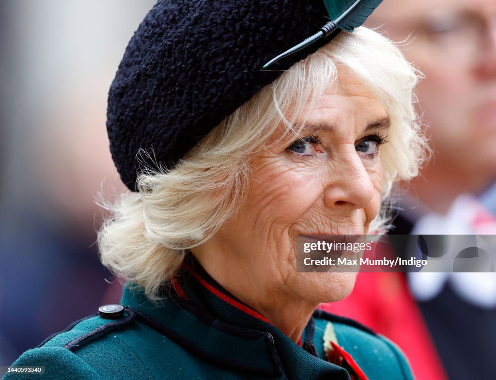 The Queen Consort Attends The 94th Year Of The Field Of Remembrance