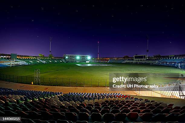 pakistan's deserted cricket stadiums - cricket stadium stock pictures, royalty-free photos & images