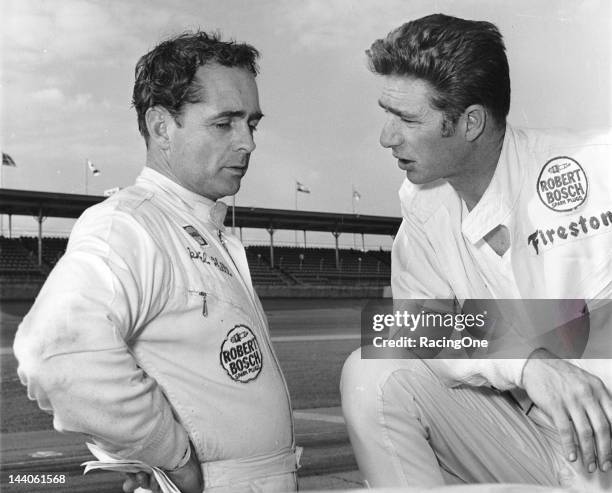 February 1967: Jim Hall entered a pair of Chaparral racecars in the 24 Hours of Daytona at Daytona International Speedway, a 2D model and a newer 2F...