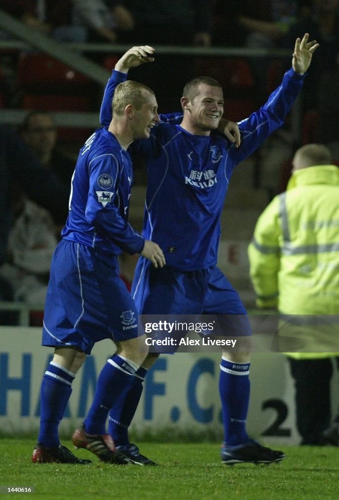 Rooney celebrates second goal