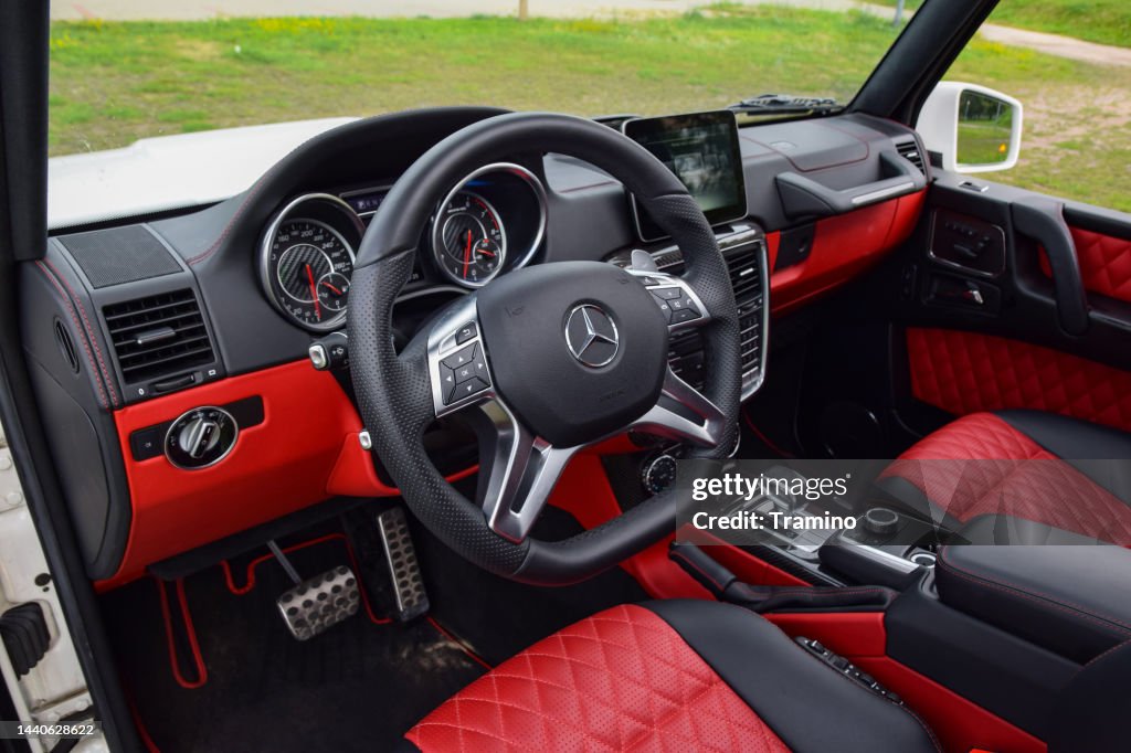 Mercedesamg G63 Interior High-Res Stock Photo - Getty Images