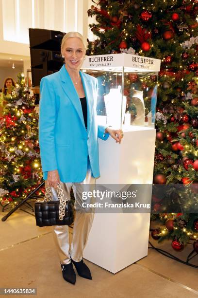 Petra van Bremen poses at the GALA Christmas Shopping Night at Alsterhaus on November 10, 2022 in Hamburg, Germany.