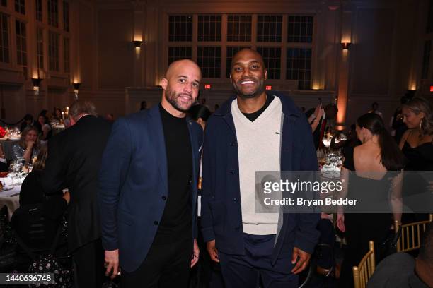 Bennett Jackson and Amani Toomer attend the Christopher & Dana Reeve Foundation Gala, A Magical Evening 2022 at Cipriani South Street on November 10,...