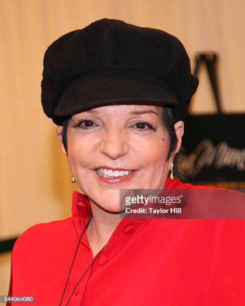 Actress and singer Liza Minnelli signs copies of her CD re-release "Liza Minnelli: Live at the Winter Garden" at Barnes & Noble, 5th Avenue on May 9,...