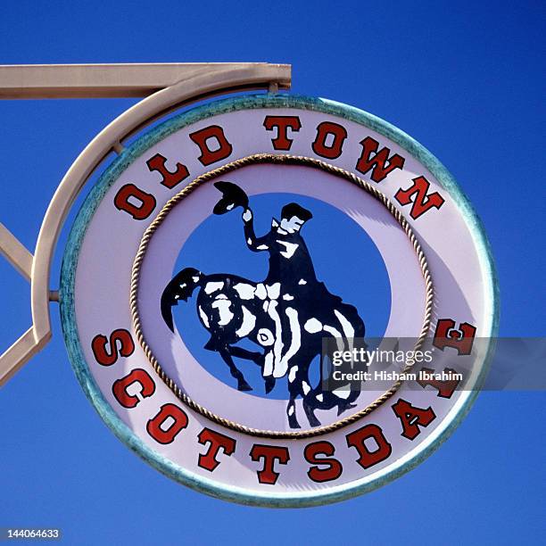 old town, scottsdale, arizona, usa - old town scottsdale stock pictures, royalty-free photos & images