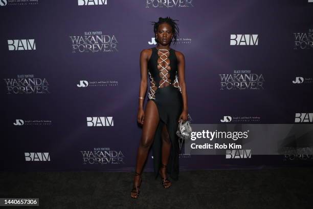 Magne Ndiaye attends The Brooklyn Silver Screen Premiere of Black Panther: Wakanda Forever, hosted by BAM at The Harvey Theater, Steinberg Screen on...