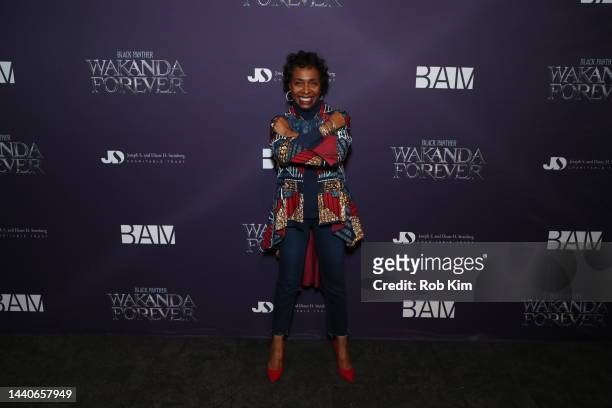 Yvette D. Clarke, Congresswoman of the 9th District of New York attends The Brooklyn Silver Screen Premiere of Black Panther: Wakanda Forever, hosted...