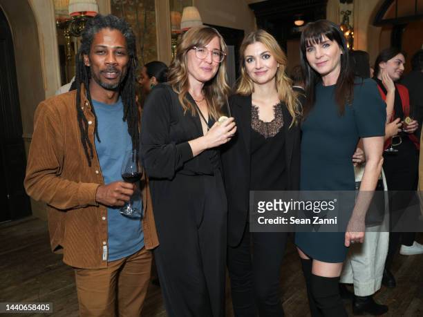 Jurgen Lisse, Camilla Hall, Kathryn Hopkins and Michele Hicks attend the after party for fashion documentary series, Kingdom of Dreams at the Hotel...