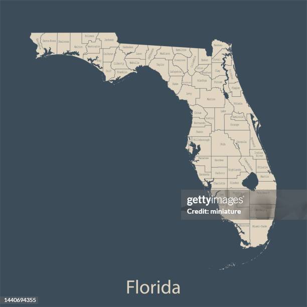 Florida Map High Res Vector Graphic Getty Images Florida Map 
