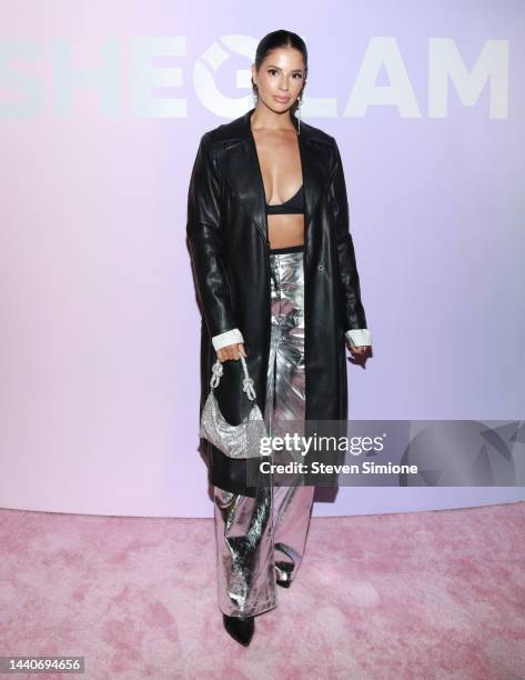 Laura Lee attends SHEGLAM's Glam House Pop-Up Hosted by Ashley Tisdale on November 10, 2022 in West Hollywood, California.