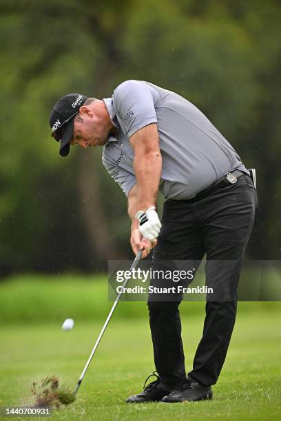 Ryan Fox of New Zealand plays his second shot on the first hole during Day Two of the Nedbank Golf Challenge at Gary Player CC on November 11, 2022...