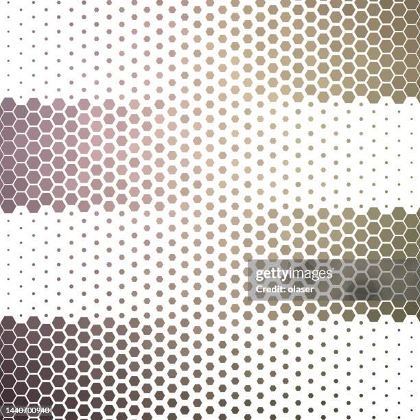 Fading Shape Pattern Horizontal Fading Patterns Of Hexagon Dots High-Res Vector Graphic ...