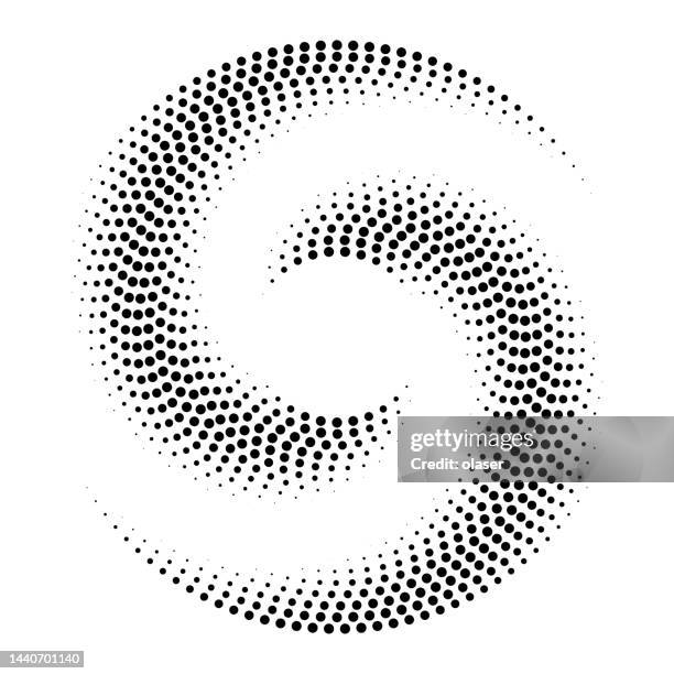 doppeltes fading-muster: donut - ying yang stock-grafiken, -clipart, -cartoons und -symbole