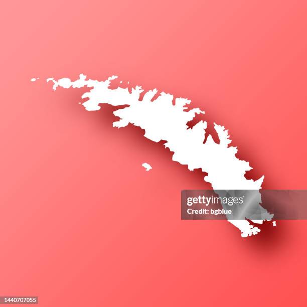 ilustraciones, imágenes clip art, dibujos animados e iconos de stock de mapa de las islas georgias del sur y sandwich del sur sobre fondo rojo con sombra - south georgia island