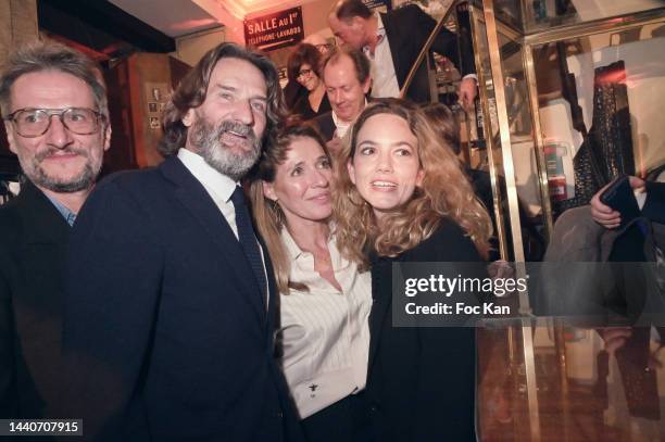 Jacques Braunstein, Frederic Beigbeder, Caroline Chretiennot and Flore 2022 Awarded Writer Joffrine Donnadieu for Her Book « Chienne Et Louve »...