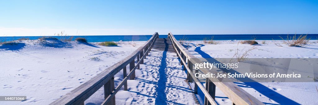 Boardwalk at Santa Rosa Island near Pensacola, Florida
