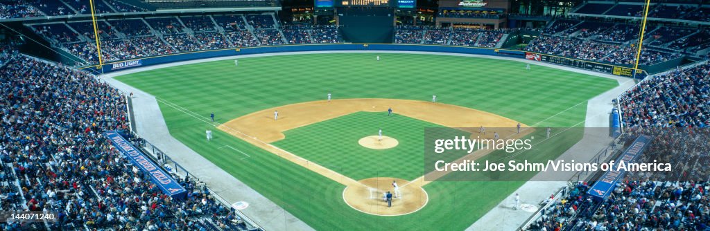 Turner Field at night, World Champion Braves, Atlanta, Georgia