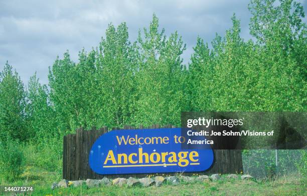 Hello Anchorage Alaska Welcome Sign Photos and Premium High Res Pictures - Getty Images