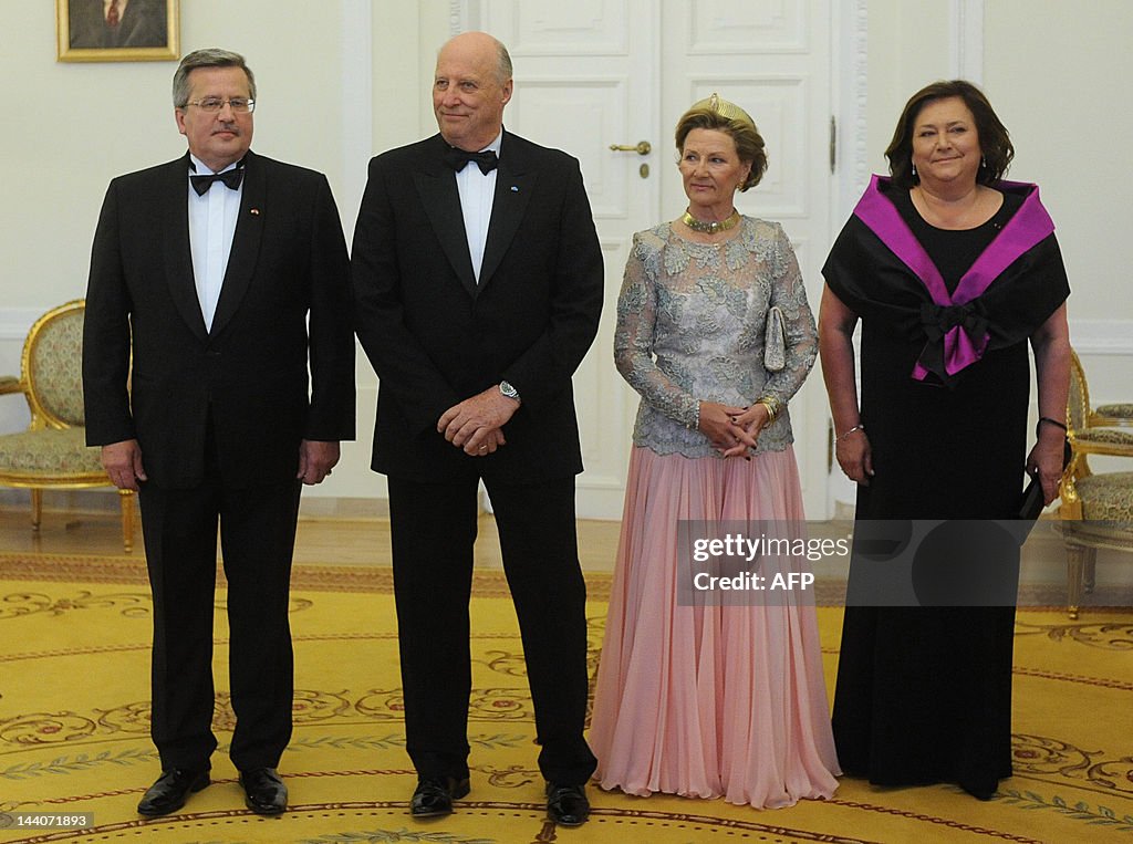 (L-R) Polish President Bronislaw Komorow