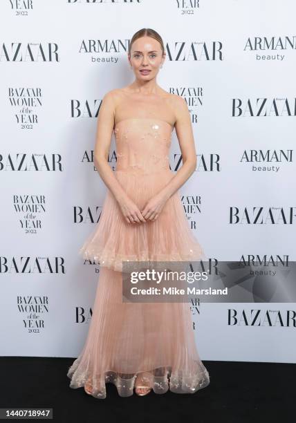 Laura Haddock attends Harper's Bazaar Women Of The Year Awards at Claridges Hotel on November 10, 2022 in London, England.