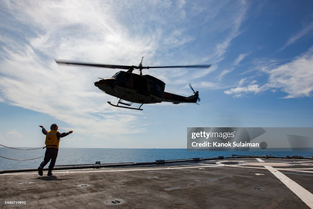 Navy Helicopters Landing