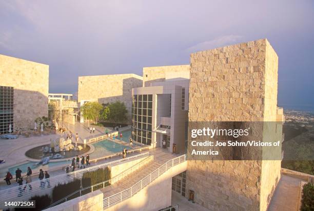 The Getty Center at sunset, Brentwood, California