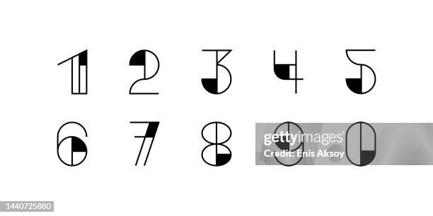 vector set of number - tag 4 stock illustrations