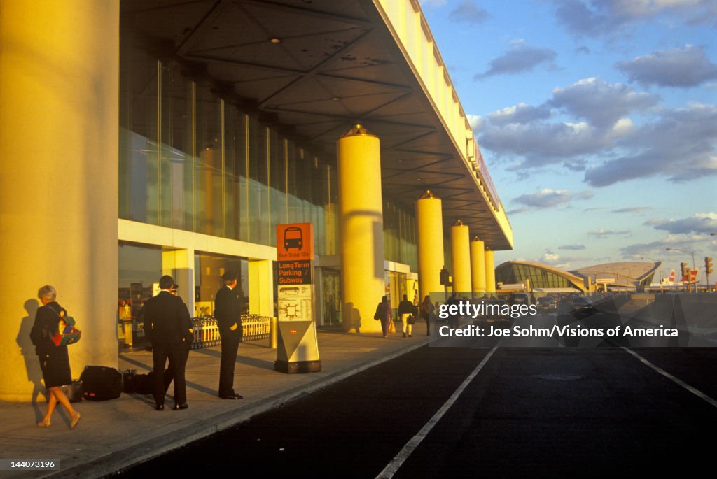 John F. Kennedy Airport at sunset, New York City, NY