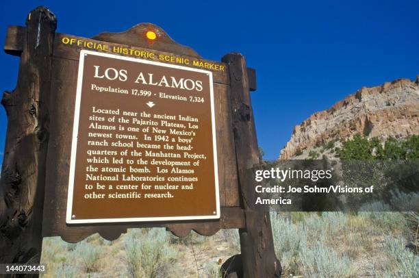 Entrance to Los Alamos, NM