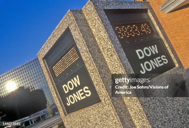 Dow Jones Stock Market marker, St Louis, Missouri