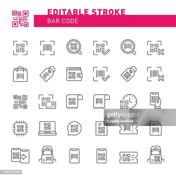 bar code icons - territorial animal stock illustrations