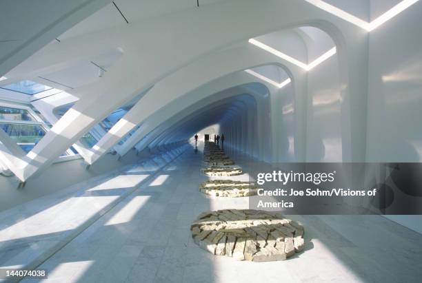 Interior of the Milwaukee Art Museum on Lake Michigan, Milwaukee, WI