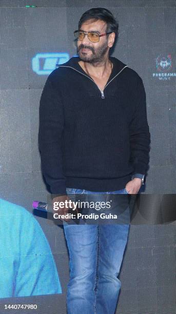 Ajay Devgn attends the 'Drishyam 2' film photocall on November 11, 2022 in Mumbai, India